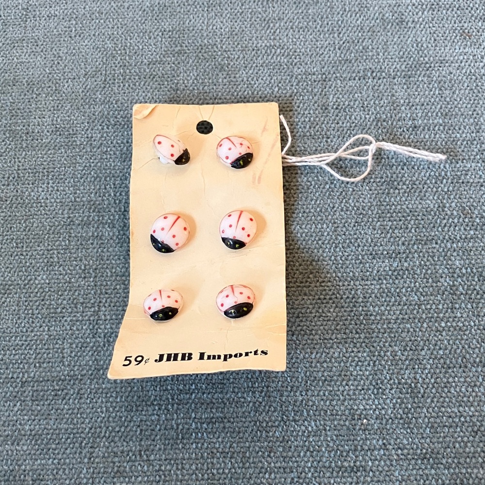 Ladybug Buttons